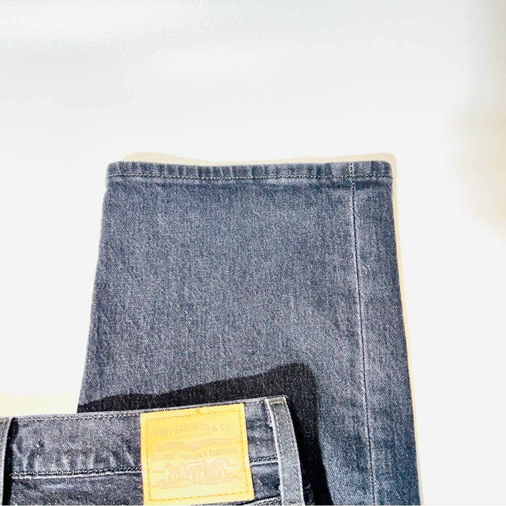 Levi’s jeans Ribcage Straight leg jeans Premium buttonfly gray women Size 28 - Picture 9 of 12
